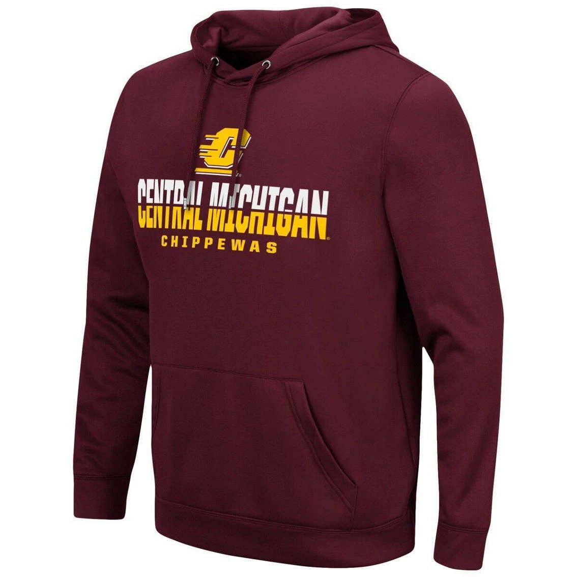 Colosseum Men's Maroon Cent. Michigan Chippewas Lantern Pullover Hoodie - Image 3