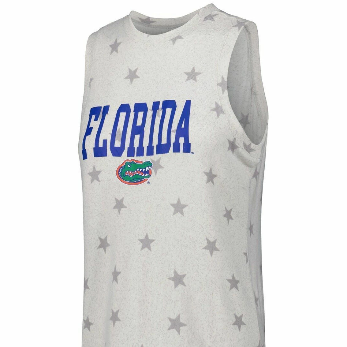 Concepts Sport Women's Cream Florida Gators Agenda Stars Tank Top And Shorts Sleep Set - Image 3