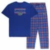 Concepts Sport Men's Royal Florida Gators Big & Tall Plaid Pants Sleep Set
