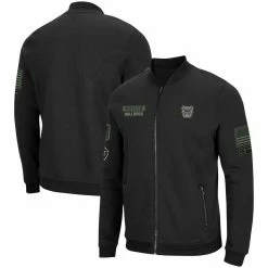 Colosseum Men's Black Butler Bulldogs OHT Military Appreciation High-Speed Bomber Full-Zip Jacket
