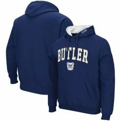 Colosseum Men's Navy Butler Bulldogs Arch And Logo Pullover Hoodie
