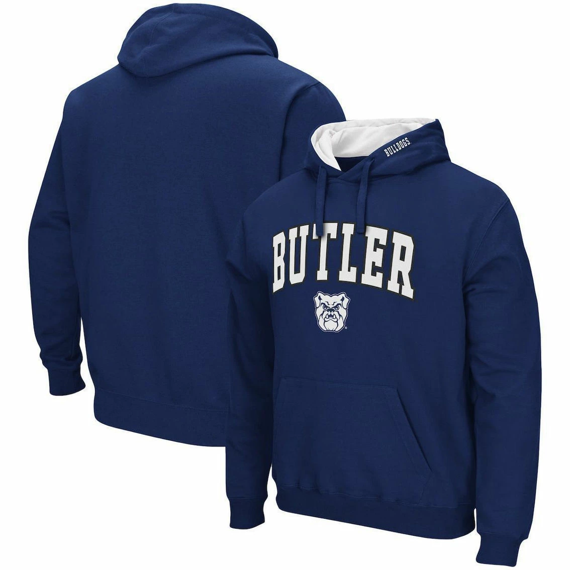 Colosseum Men's Navy Butler Bulldogs Arch And Logo Pullover Hoodie - Image 2