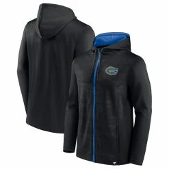 Fanatics Branded Men's Black Florida Gators Ball Carrier Full-Zip Hoodie