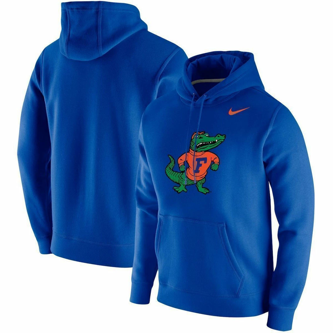 Nike Men's Royal Florida Gators Vintage School Logo Pullover Hoodie - Image 2