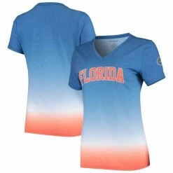 Boxercraft Women's Royal Florida Gators Ombre V-Neck T-Shirt