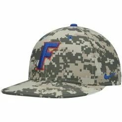 Nike Men's Camo Florida Gators Team Baseball True Performance Fitted Hat