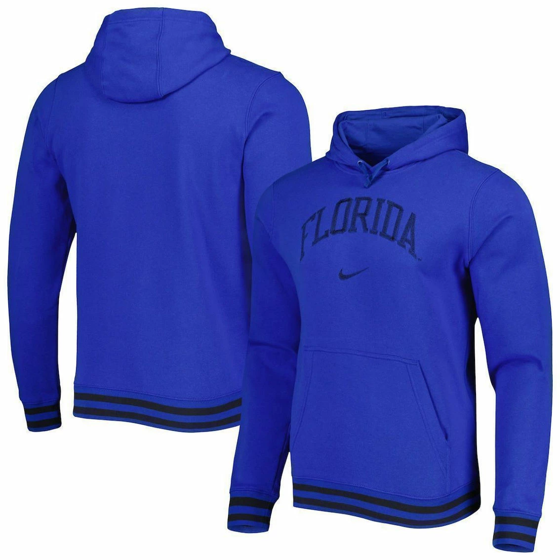 Nike Men's Royal Florida Gators Sketch Retro Pullover Hoodie - Image 2