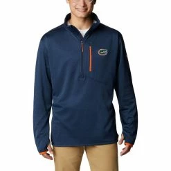 Columbia Men's Navy Florida Gators Park View Omni-Wick Half-Zip Top