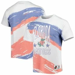 Mitchell & Ness Men's White Florida Gators Paintbrush Sublimated T-Shirt