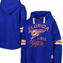 Pressbox Women's Royal Florida Gators Super Pennant Pullover Hoodie