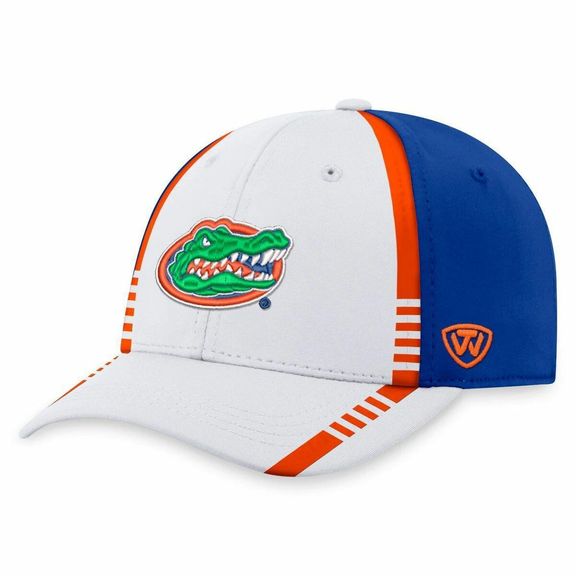 Top Of The World Men's White/Royal Florida Gators Iconic Flex Hat - Image 2
