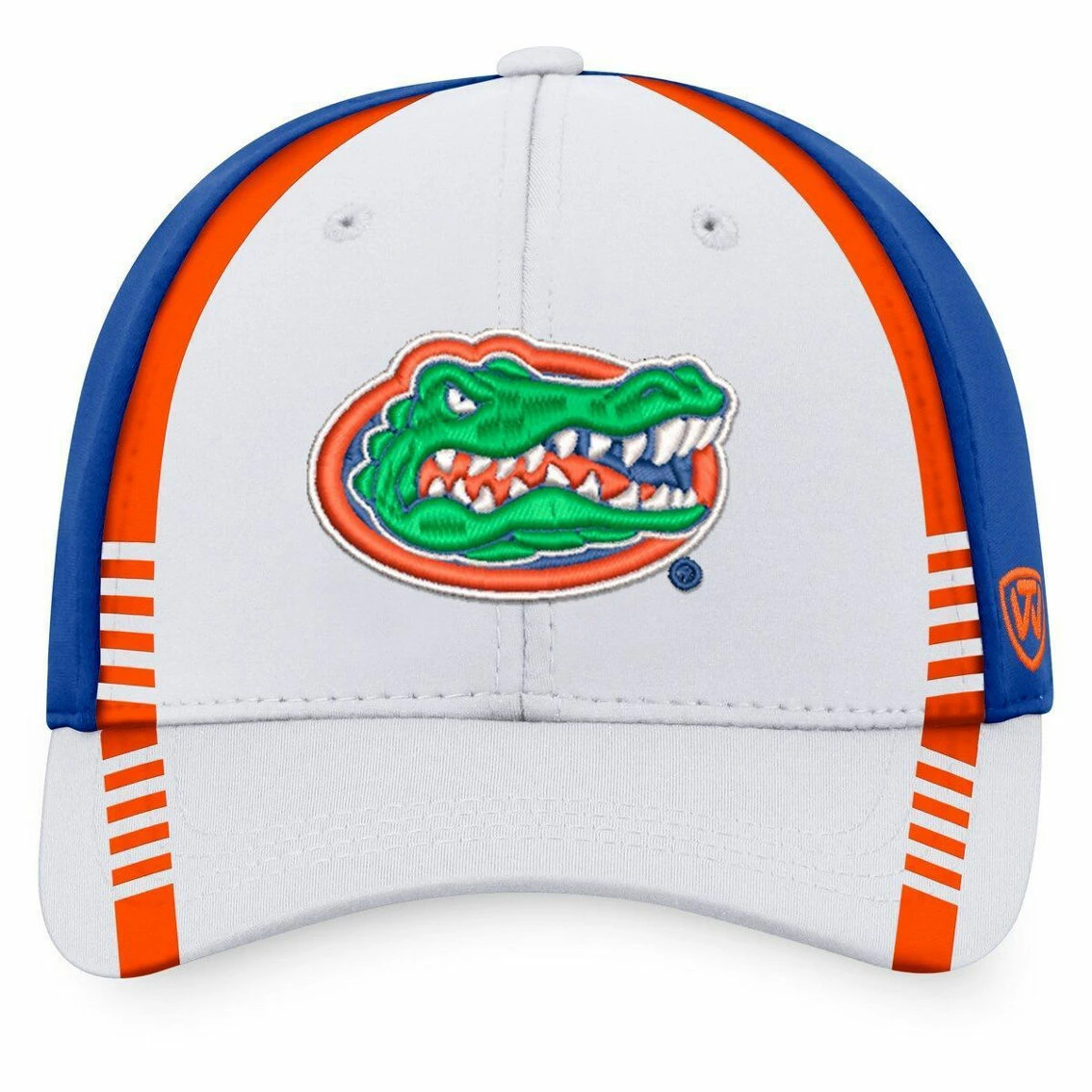 Top Of The World Men's White/Royal Florida Gators Iconic Flex Hat - Image 3