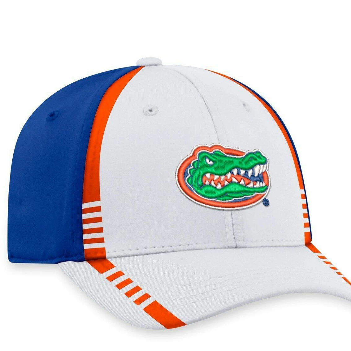 Top Of The World Men's White/Royal Florida Gators Iconic Flex Hat - Image 4