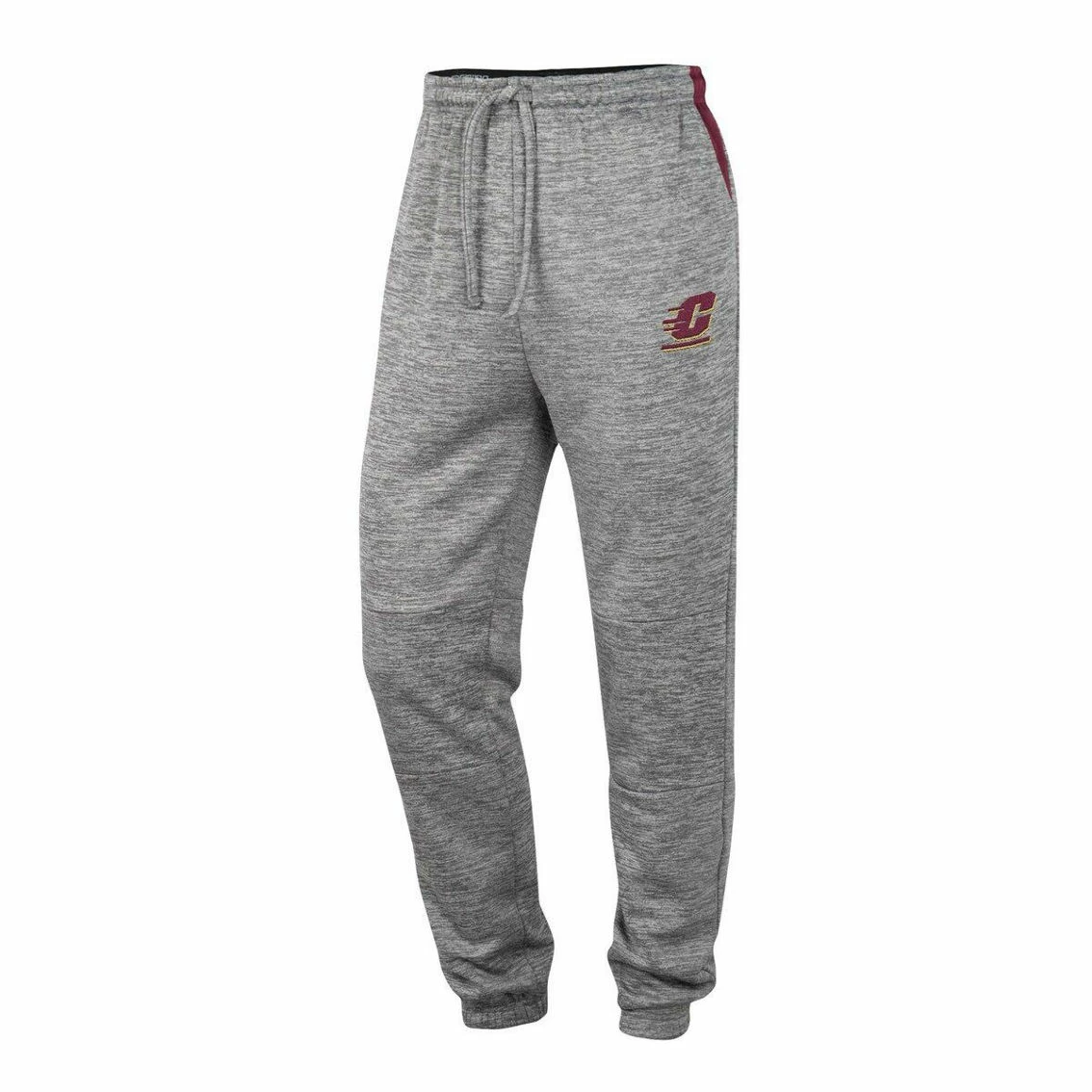 Colosseum Men's Gray Cent. Michigan Chippewas Worlds To Conquer Sweatpants - Image 3