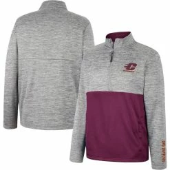 Colosseum Men's Gray Cent. Michigan Chippewas John Half-Zip Jacket