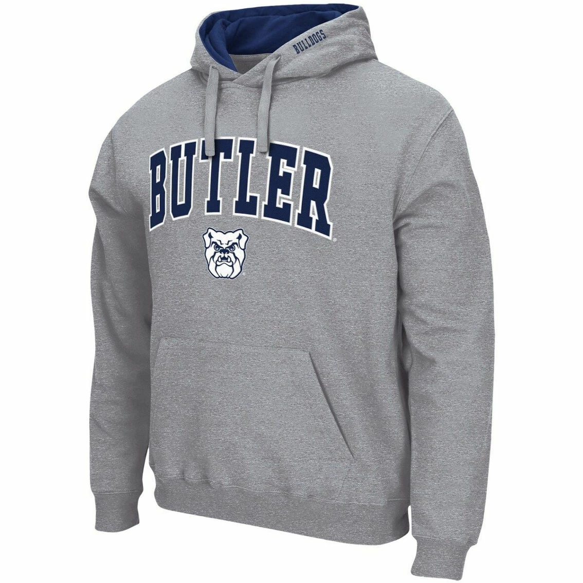 Colosseum Men's Heathered Gray Butler Bulldogs Arch & Logo 3.0 Pullover Hoodie - Image 3