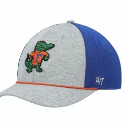 '47 Men's Gray/Royal Florida Gators Harbinger Trophy Flex Hat