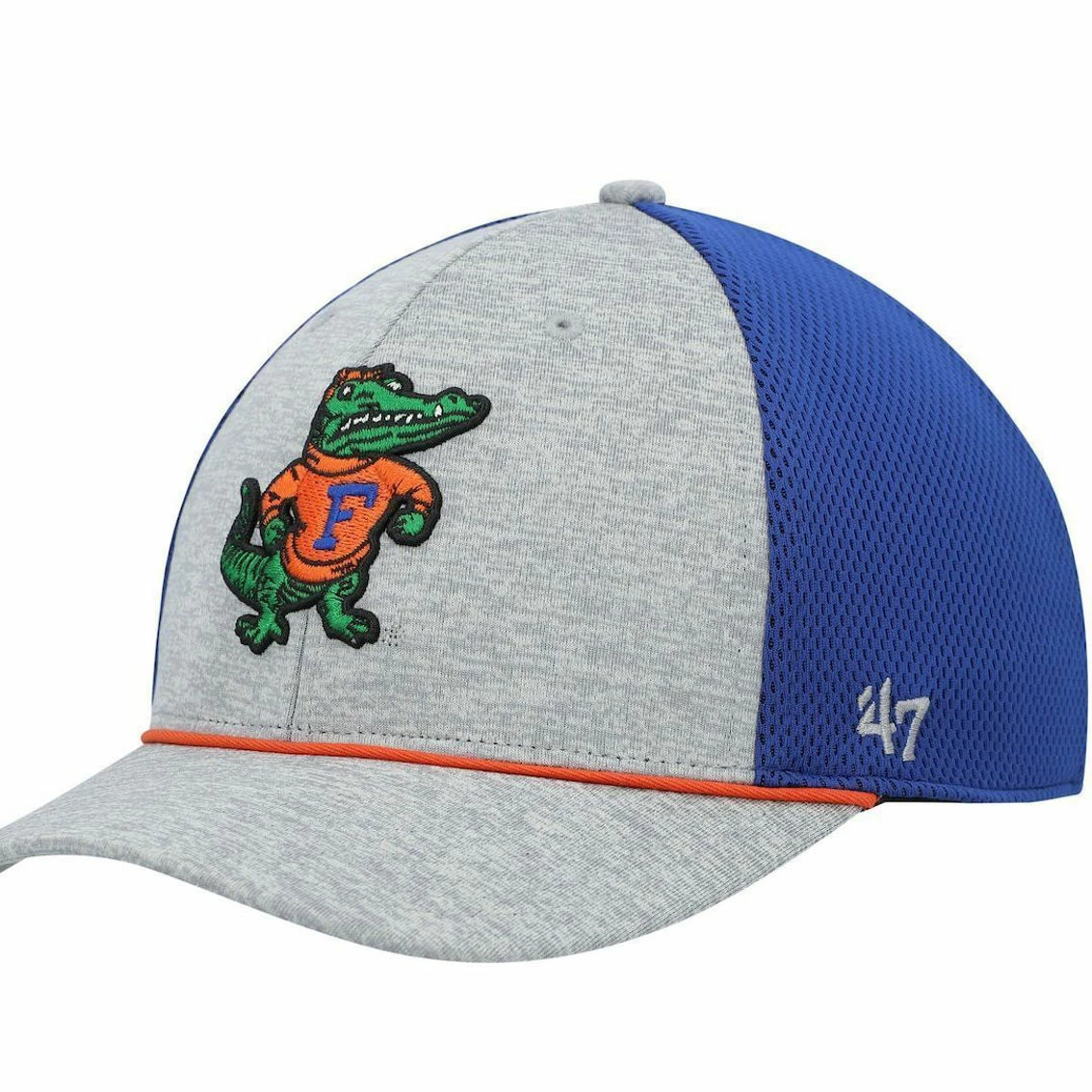'47 Men's Gray/Royal Florida Gators Harbinger Trophy Flex Hat - Image 2