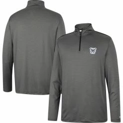 Colosseum Men's Charcoal Butler Bulldogs Logo Quarter-Zip Windshirt