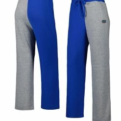 ZooZatz Women's Royal/Gray Florida Gators Colorblock Cozy Tri-Blend Lounge Pants