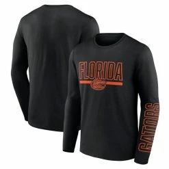 Fanatics Branded Men's Black Florida Gators Modern Two-Hit Long Sleeve T-Shirt