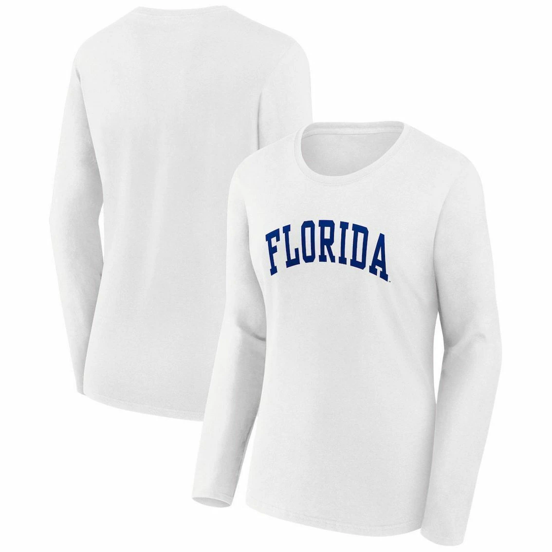 Fanatics Branded Women's White Florida Gators Logo Arch Long Sleeve T-Shirt