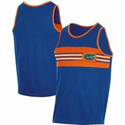 Men's Champion Royal Florida Gators Colorblock Tank Top