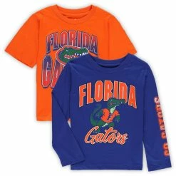 Outerstuff Preschool Royal/Orange Florida Gators Game Day T-Shirt Combo Pack