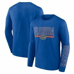 Fanatics Branded Men's Royal Florida Gators Modern Two-Hit Long Sleeve T-Shirt