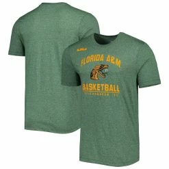 Nike X LeBron James Men's X LeBron James Heather Green Florida A&M Rattlers Marled T-Shirt