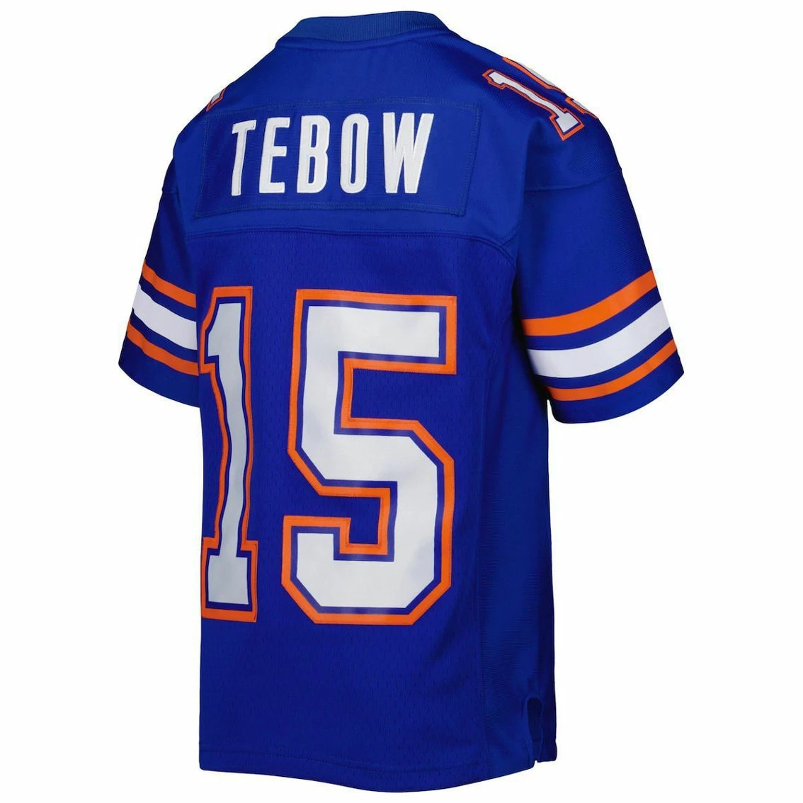 Mitchell & Ness Youth Tim Tebow Royal Florida Gators Replica Jersey - Image 4