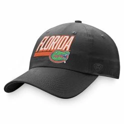 Top Of The World Men's Charcoal Florida Gators Slice Adjustable Hat
