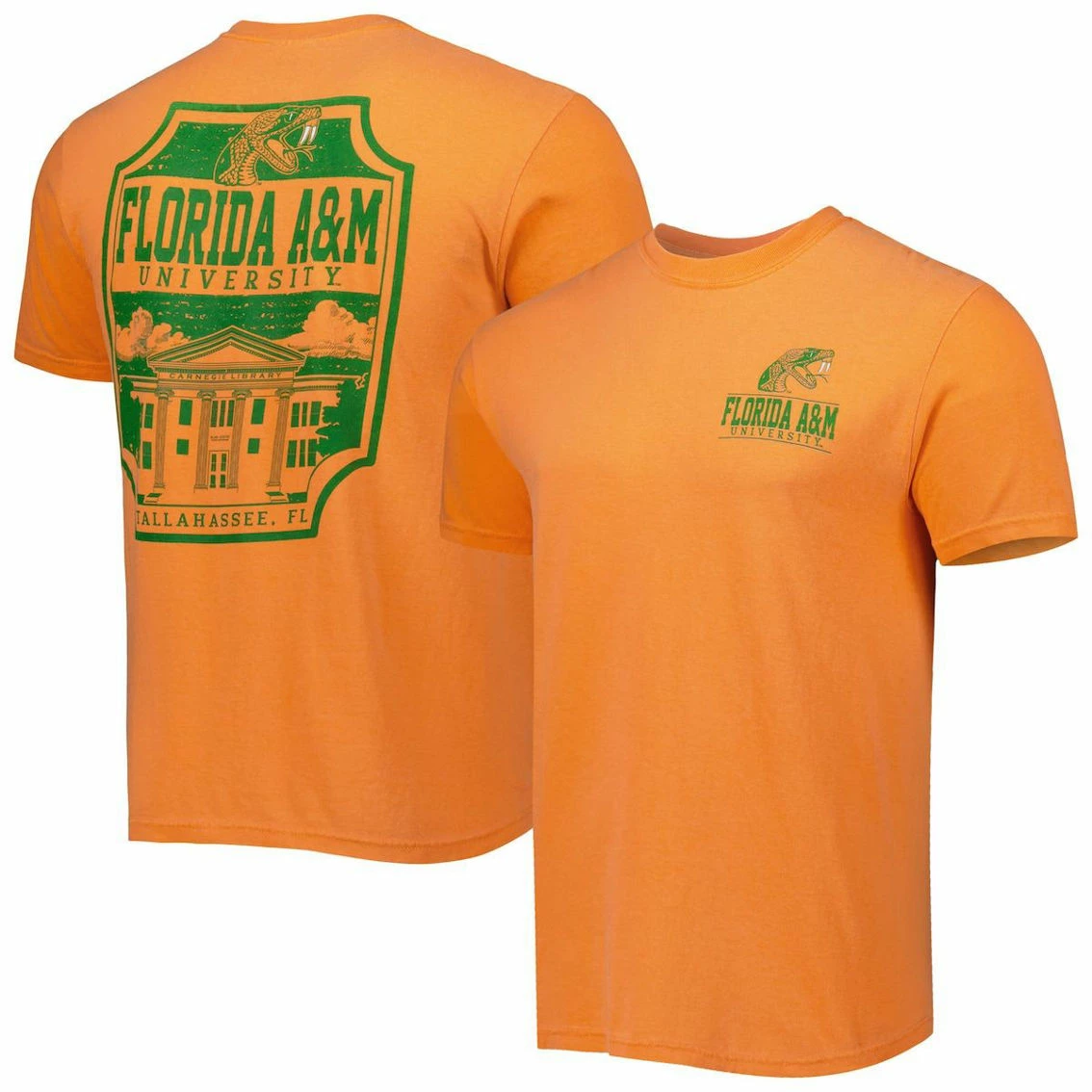 Image One Men's Orange Florida A&M Rattlers Logo Campus Icon T-Shirt