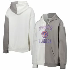 Gameday Couture Women's Gray/White Florida Gators Split Pullover Hoodie