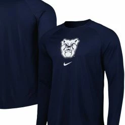Nike Men's Navy Butler Bulldogs Spotlight Raglan Performance Long Sleeve T-Shirt
