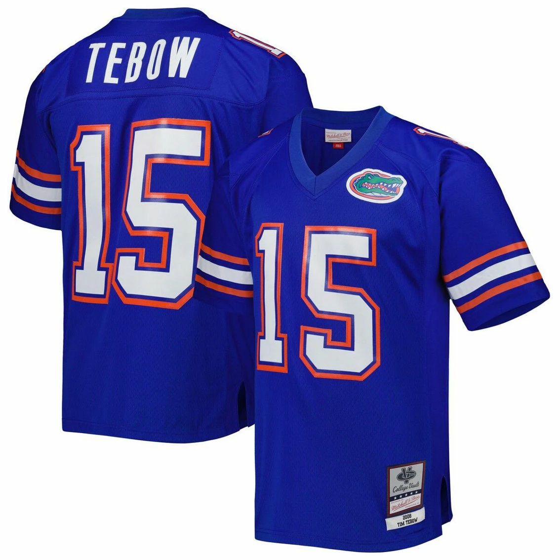 Mitchell & Ness Men's Tim Tebow Royal Florida Gators Legacy Jersey - Image 2