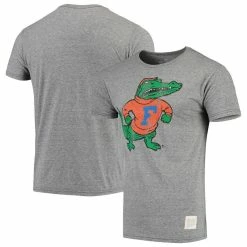 Original Retro Brand Men's Heathered Gray Florida Gators Vintage Tri-Blend T-Shirt
