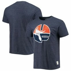 Original Retro Brand Men's Heathered Navy Florida Gators Vintage UF Tri-Blend T-Shirt