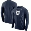 Men's Nike Navy Butler Bulldogs Big Logo Performance Long Sleeve T-Shirt