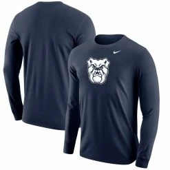 Men's Nike Navy Butler Bulldogs Big Logo Performance Long Sleeve T-Shirt