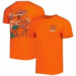 Image One Men's Orange Florida Gators Vintage Through The Years Two-Hit T-Shirt