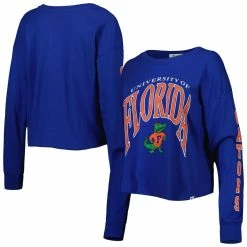 '47 Women's Royal Florida Gators Parkway II Cropped Long Sleeve T-Shirt