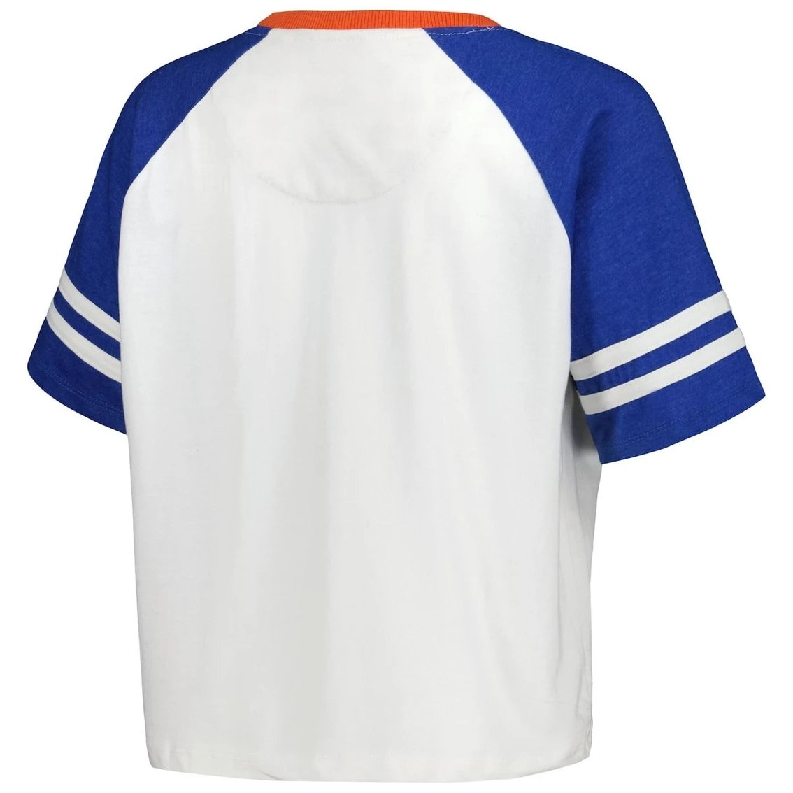Pressbox Women's White Florida Gators Melange Beaumont Cropped Raglan T-Shirt - Image 4